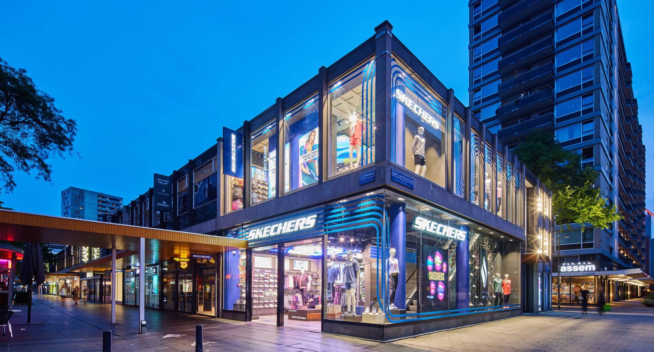 Nieuwe flagshipstore van Skechers in Rotterdam