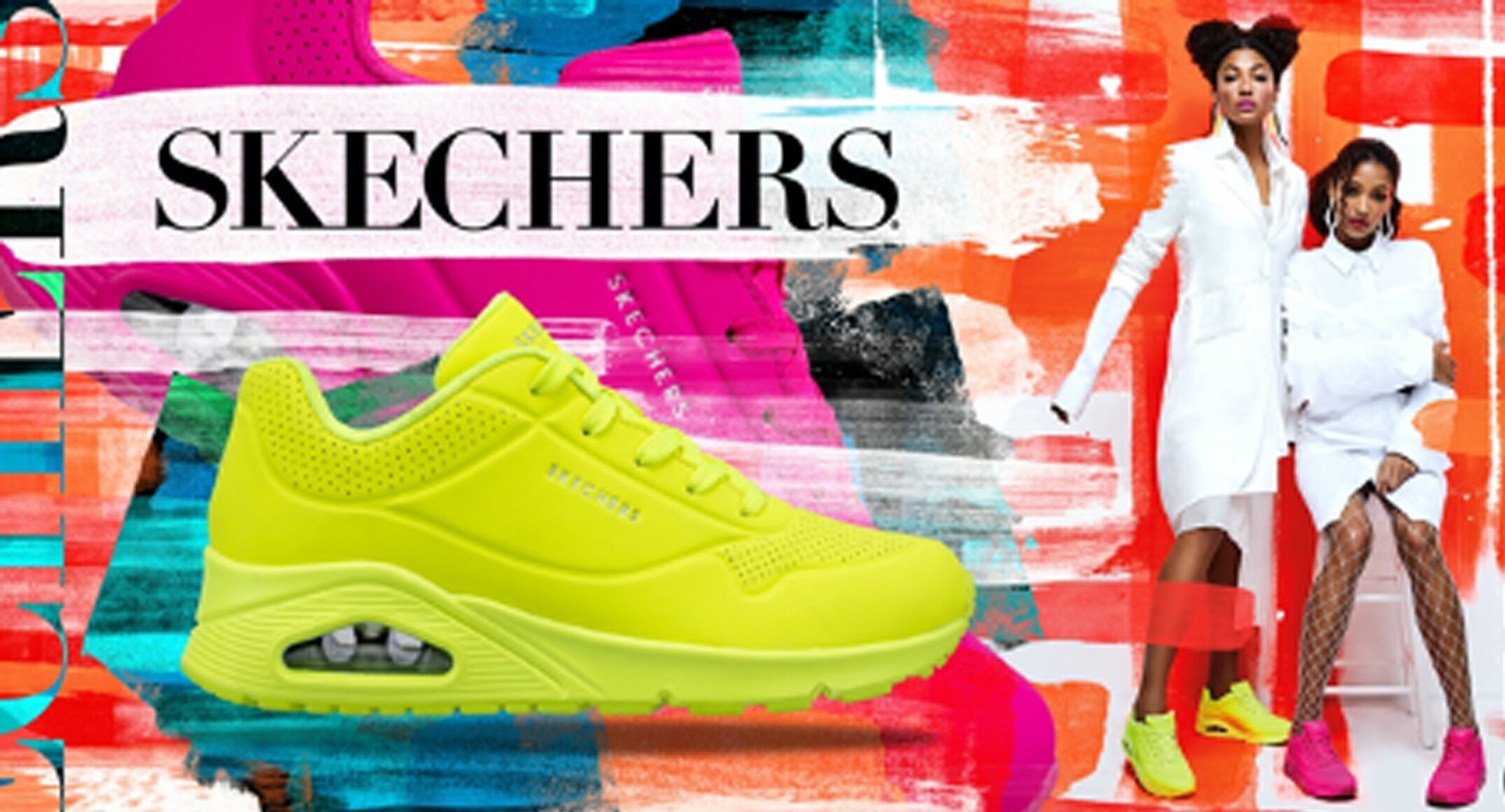 Skechers "Neon is het nieuwe nude" 