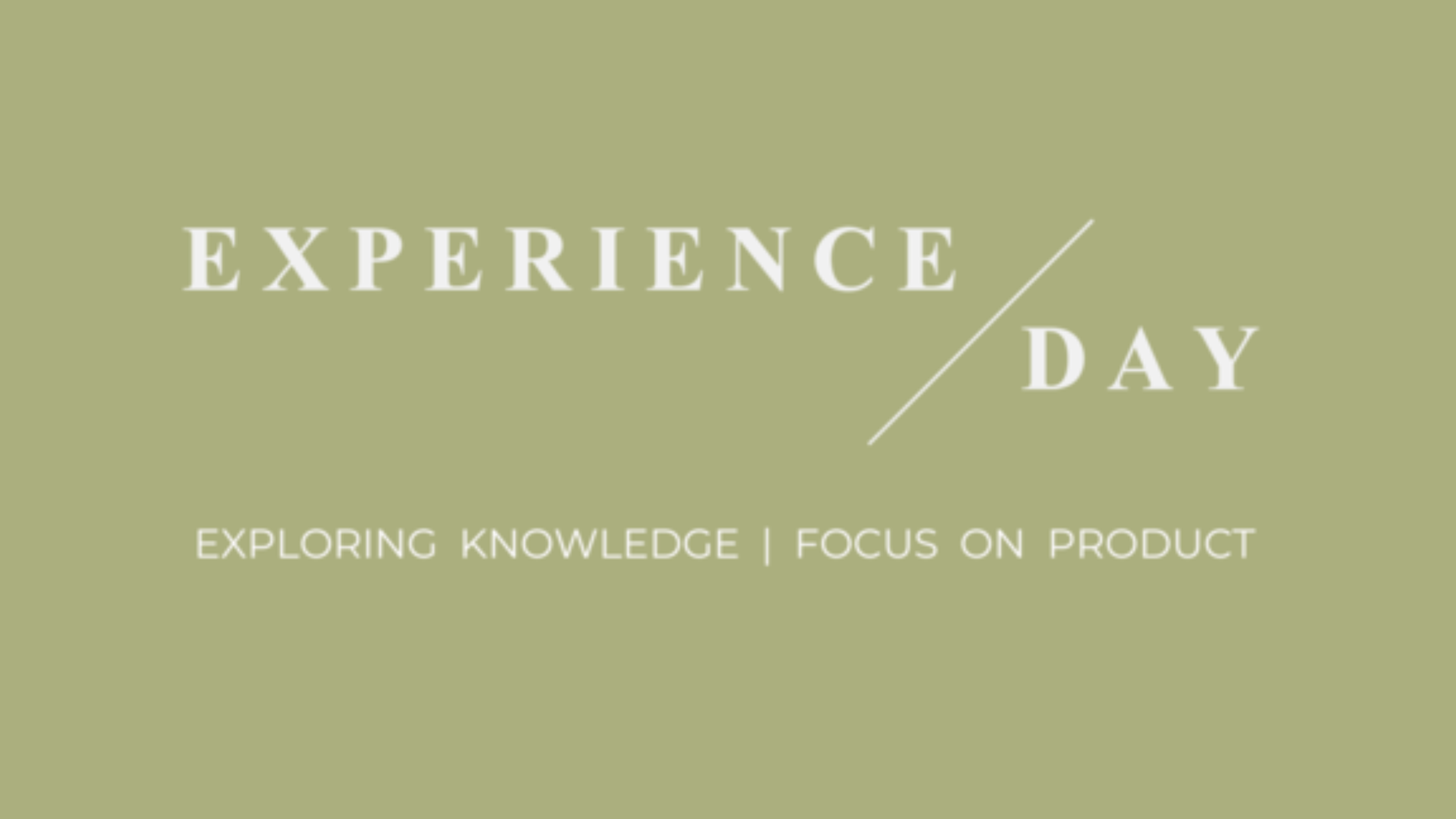 Schrijf je nu in voor Experience Day